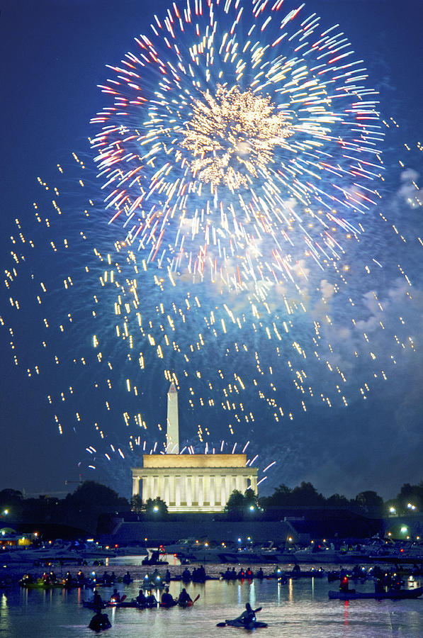 July 4th Fireworks Washington D.C. Photograph by Steven Barrows