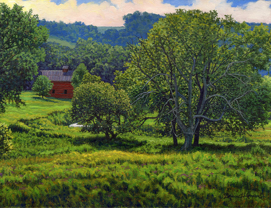 July Summer Mid Afternoon Painting by Bruce Morrison