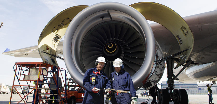 Jumbo Jet Engine Power Photograph by Christian Lagereek