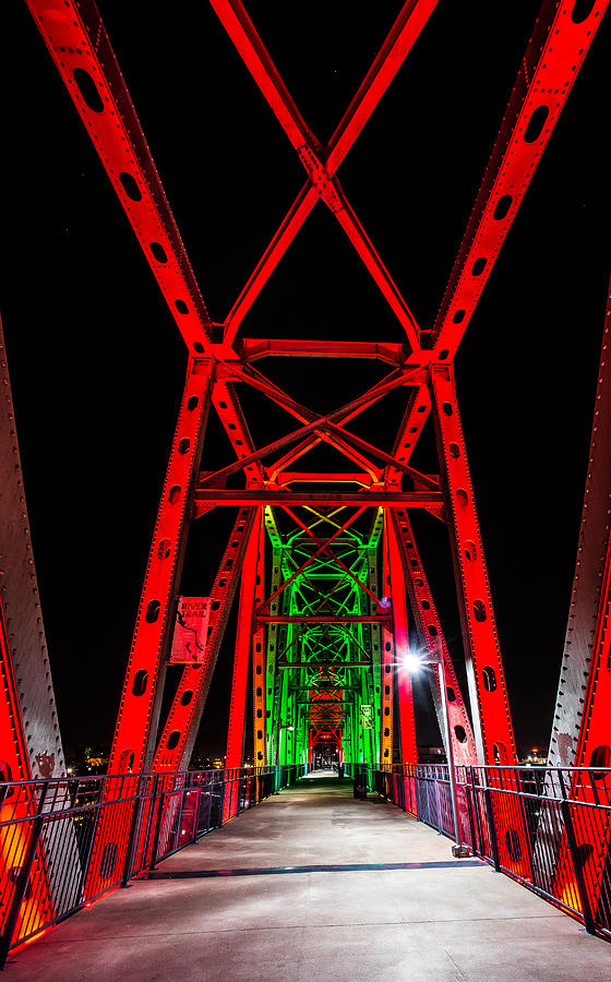 Junction Bridge - Red Photograph by David Downs