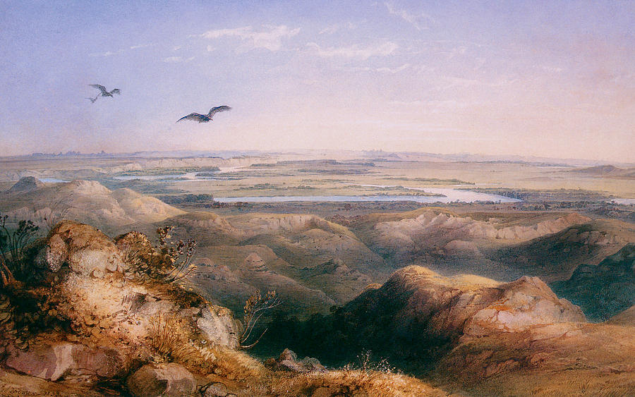 Karl Bodmer Painting - Junction of the Yellowstone and the issouri by Karl Bodmer