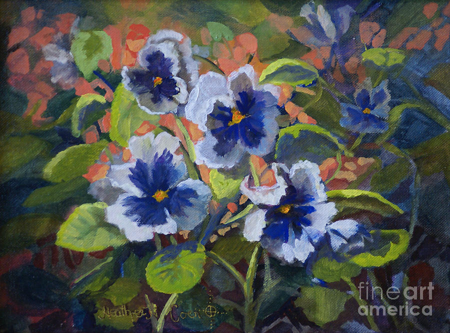 June in the Garden Painting by Heather Coen