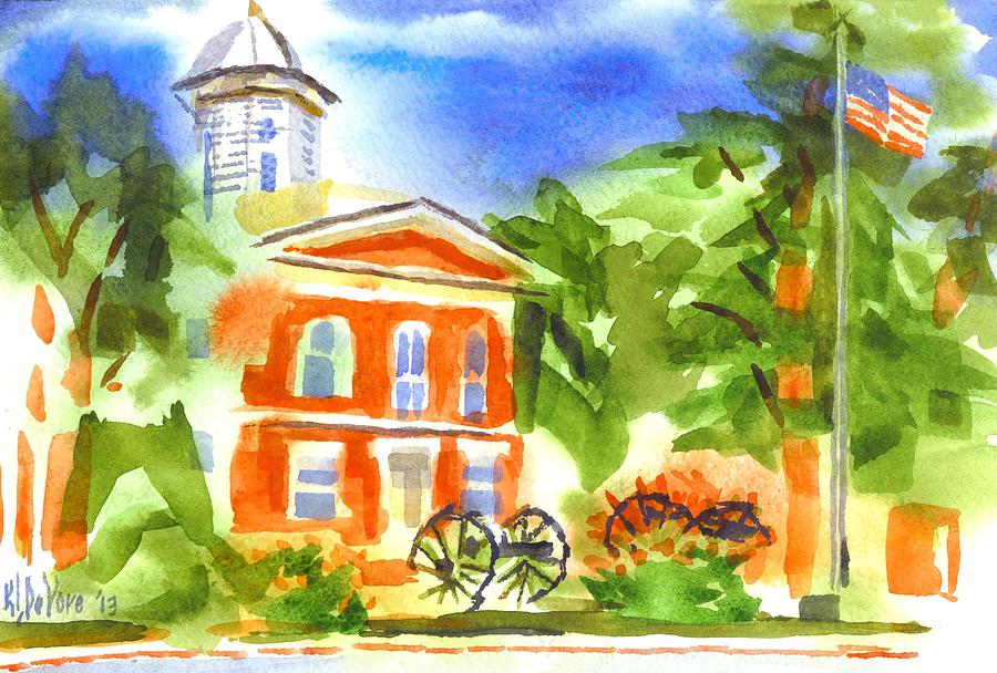 June Morning at the Courthouse Painting by Kip DeVore