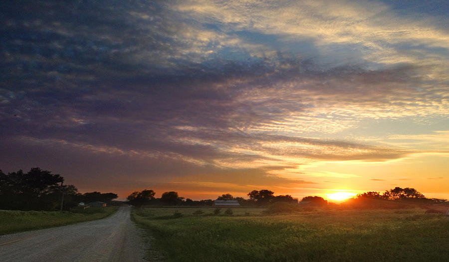 Sunset Photograph - June Sky Osage County by Rod Seel