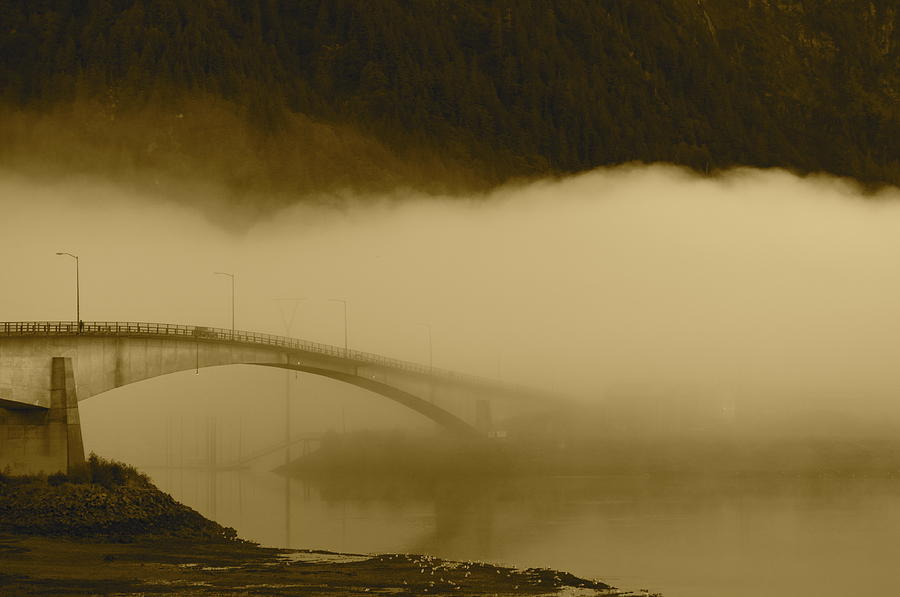 Bridge Photograph - Juneau - Douglas Bridge by Cathy Mahnke