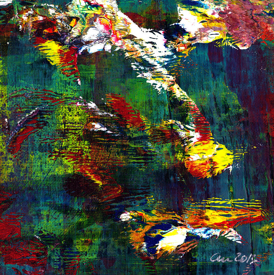 Abstract Painting - Jungle 3 by Christine Minnee