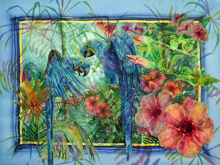 Jungle Blues Painting by Deborah Younglao