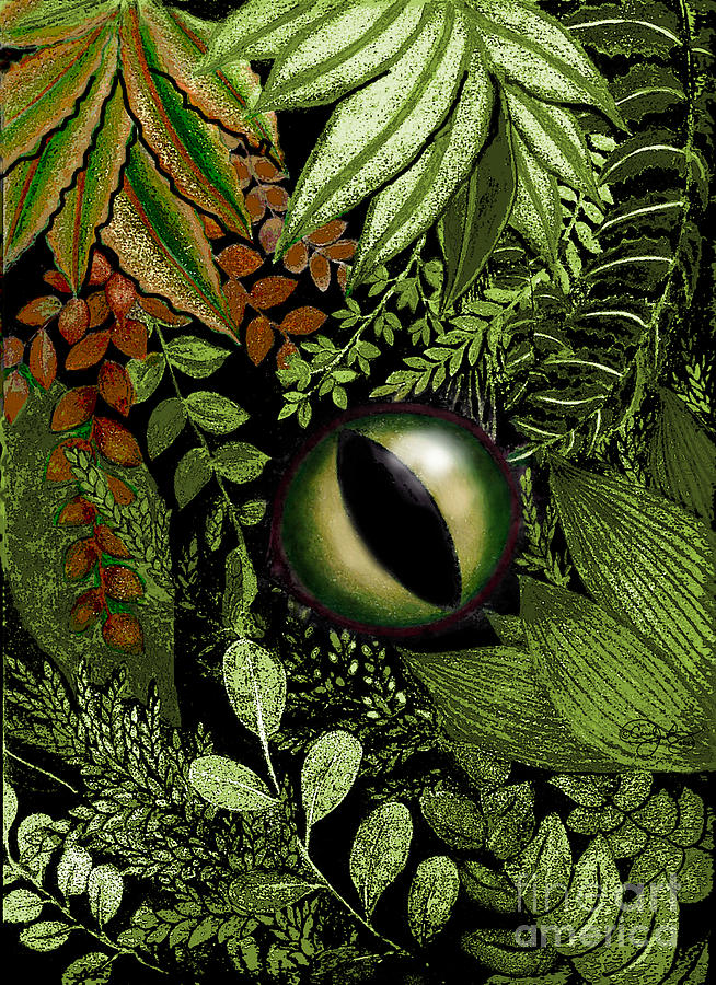 Nature Digital Art - Jungle Eye by Carol Jacobs