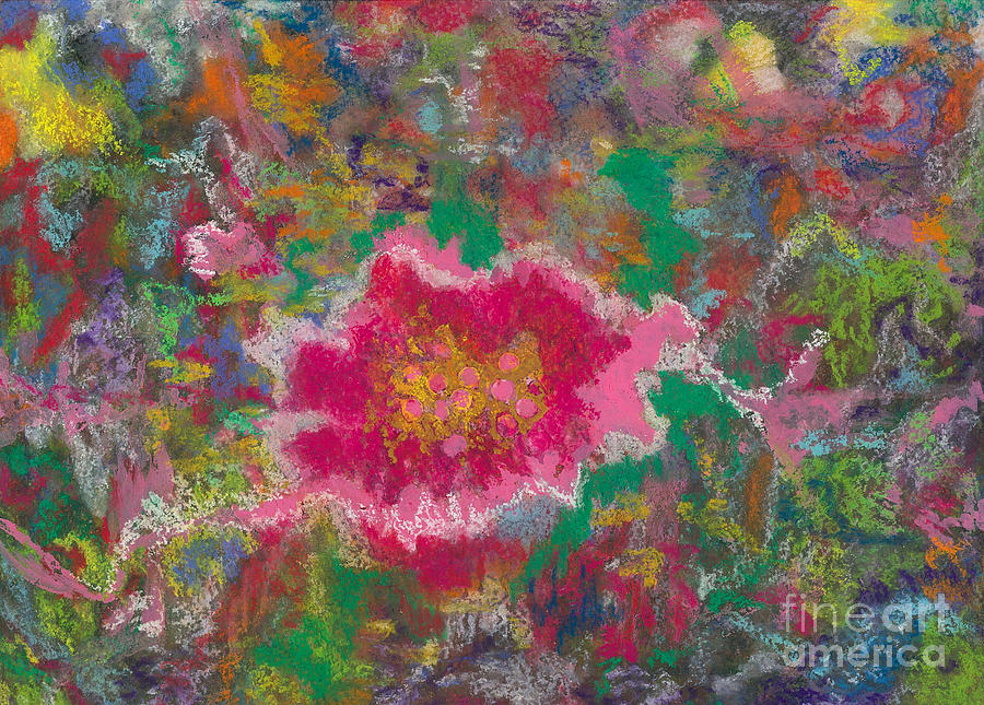 Jungle Flower Mixed Media by Mary Zimmerman