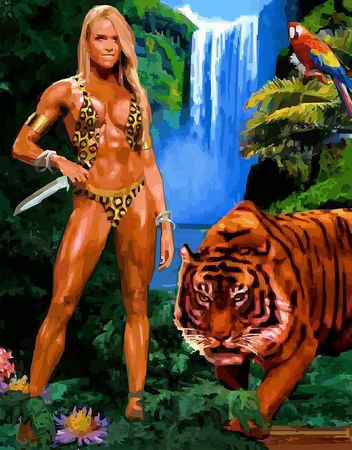 Jungle Girl Digital Art by P Dwain Morris