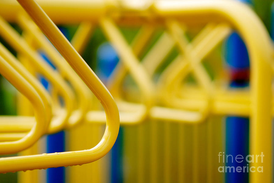 Childhood Photograph - Jungle Gym at Playground Shallow DOF by Amy Cicconi