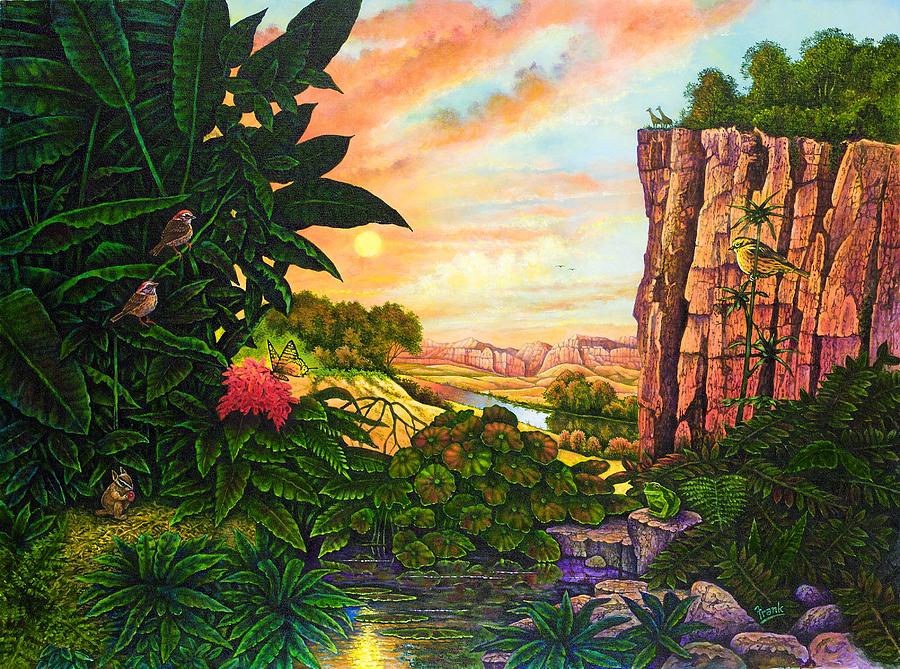 Jungle Harmony I Painting by Michael Frank