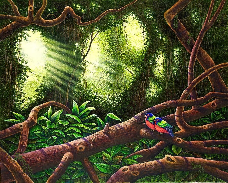 Jungle Harmony IV Painting by Michael Frank