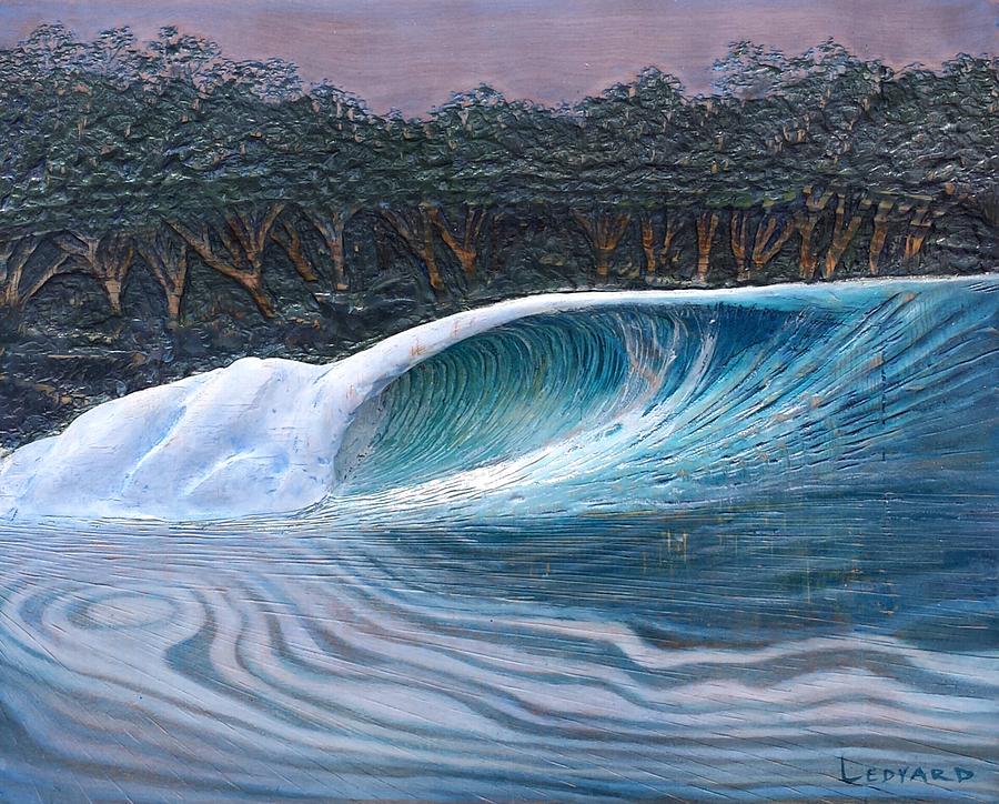 Surf Painting - Jungle Reef by Nathan Ledyard