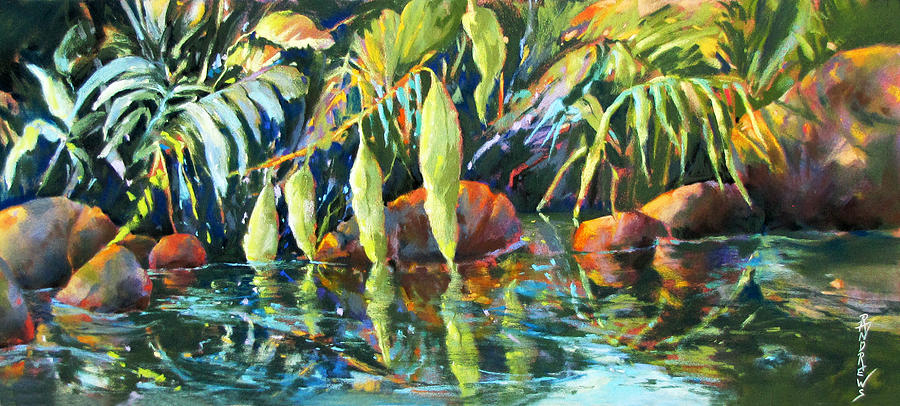 Jungle Reflections 2 Painting by Rae Andrews