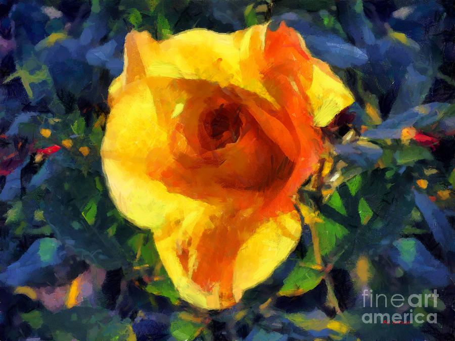 Jungle Painting - Jungle Rose by RC DeWinter