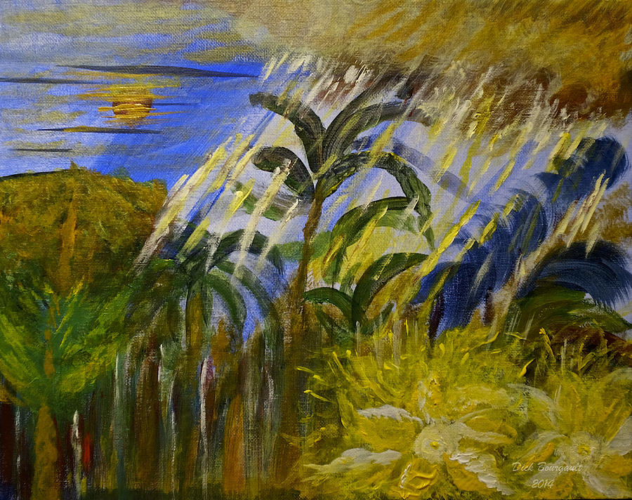 Jungle Story Painting by Dick Bourgault