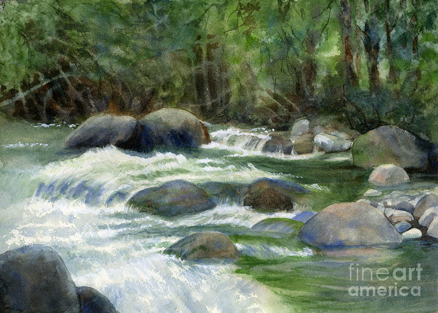 Jungle Painting - Jungle Stream by Sharon Freeman