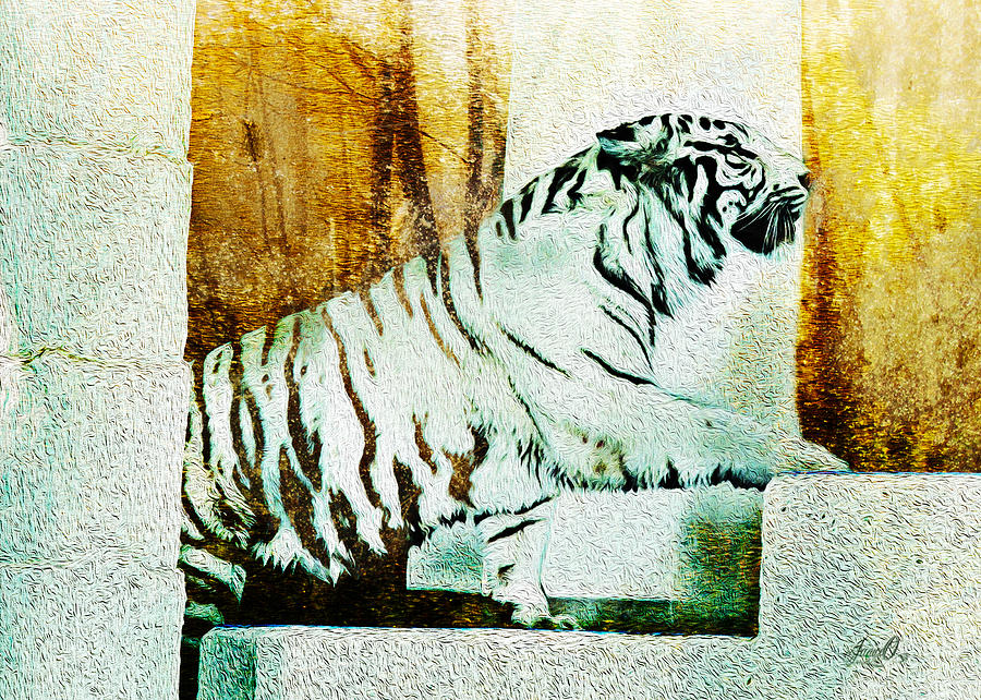 Jungle Tiger Digital Art by Janice OConnor
