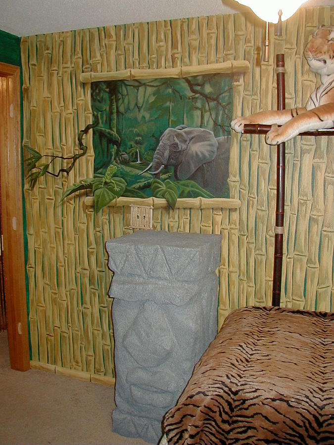 Jungle Painting by Tim  Joyner