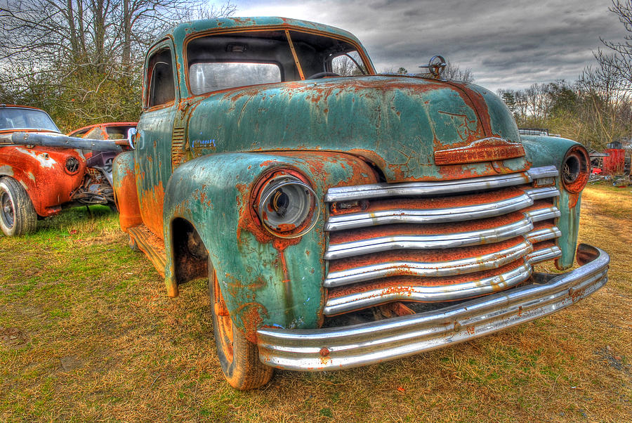 Junked Chevy Pickup Truck Photograph by Willie Harper