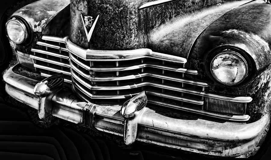 Junkyard Series 1946 Cadillac Grill Photograph by Cathy Anderson