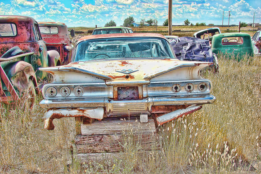 Junkyard Series 1960s Chevrolet Impala Photograph by Cathy Anderson
