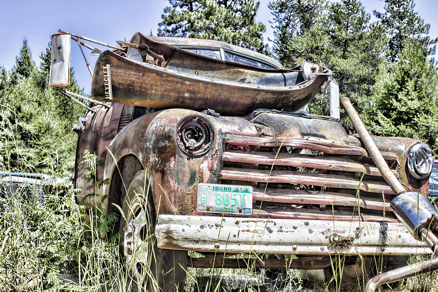 Junkyard Series Chevrolet Truck Photograph by Cathy Anderson