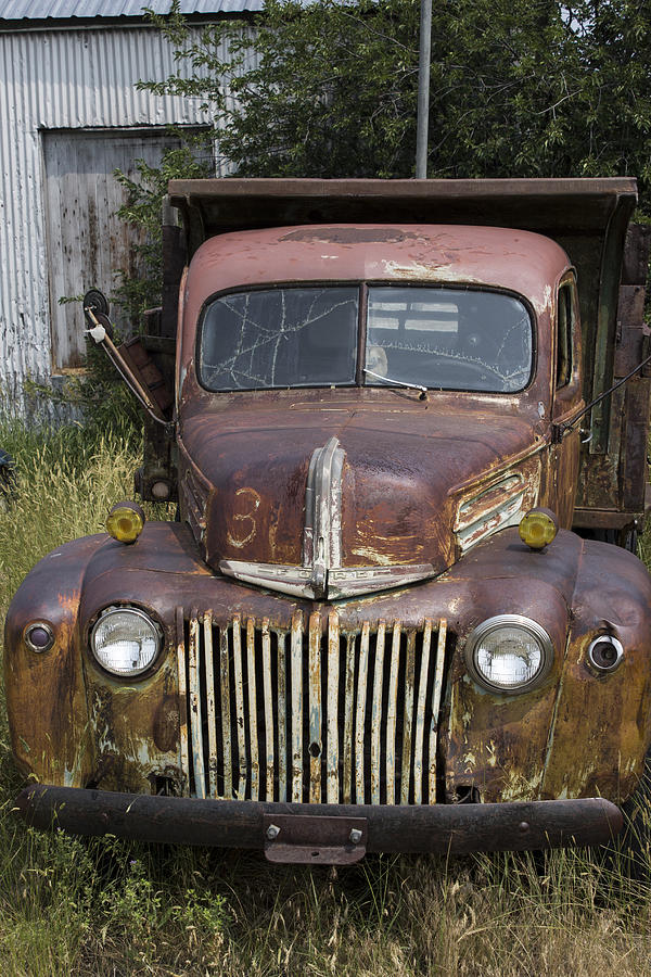 Junkyard Series Old Truck 2 Photograph by Cathy Anderson - Pixels