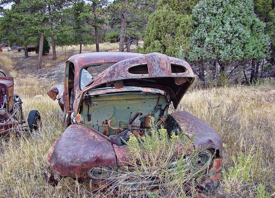 Junkyard Series Wyoming Photograph by Cathy Anderson