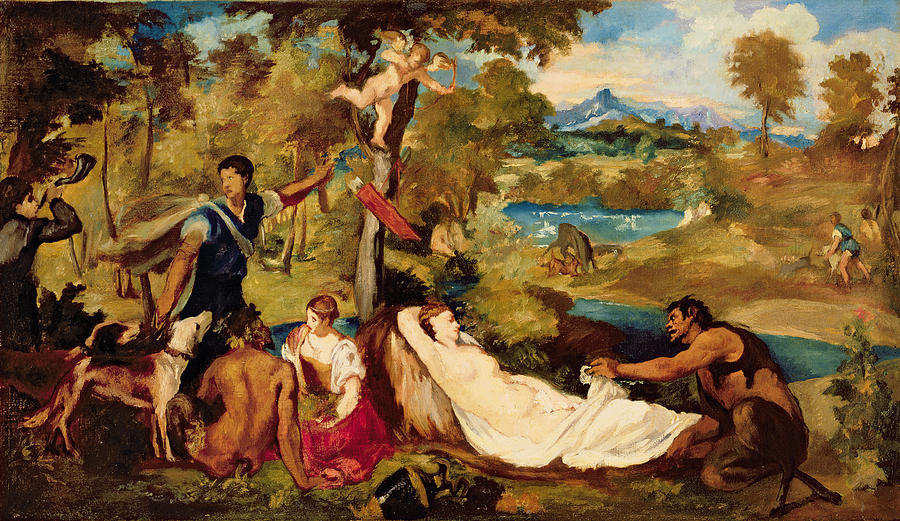 Jupiter And Antiope Painting by Edouard Manet