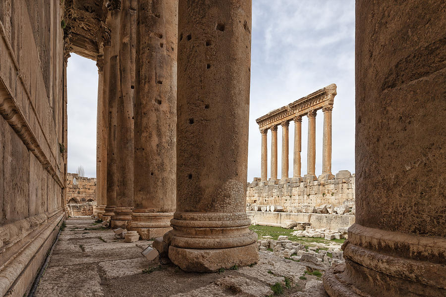 Jupiter and Bacchus Temple, Baalbek, Bekaa Valley, Lebanon Photograph by Tunart