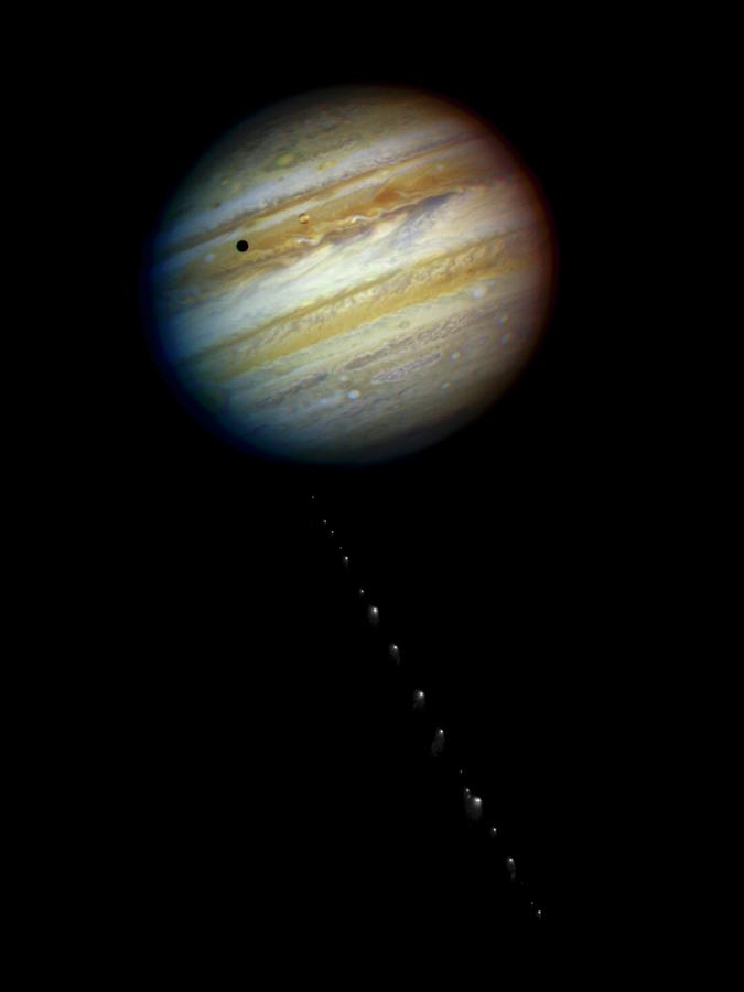 Space Photograph - Jupiter And Comet Shoemaker-levy 9 by Nasa, Esa, H. Weaver And E. Smith (stsci) And J. Trauger And R. Evans (nasas Jet Propulsion Laboratory) /science Photo Library