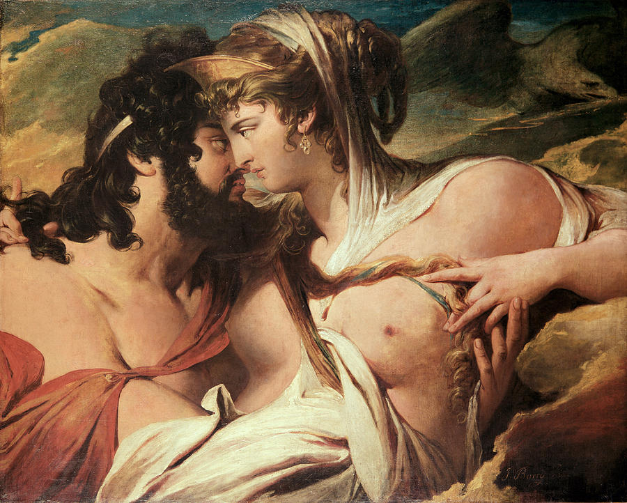 Eagle Painting - Jupiter And Juno On Mount Ida by James Barry
