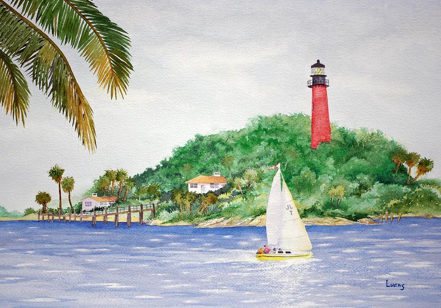 Burt Reynolds Painting - Jupiter Inlet Lighthouse by Jeff Lucas
