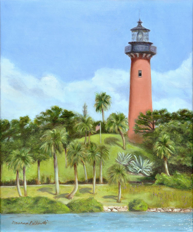 Lighthouse Painting - Jupiter Lighthouse by Maureen Pelkowski