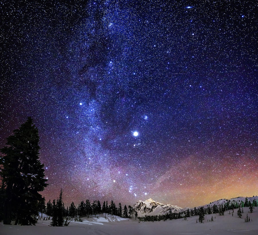 Milky Way Photograph - Jupiter Rising by Alexis Birkill