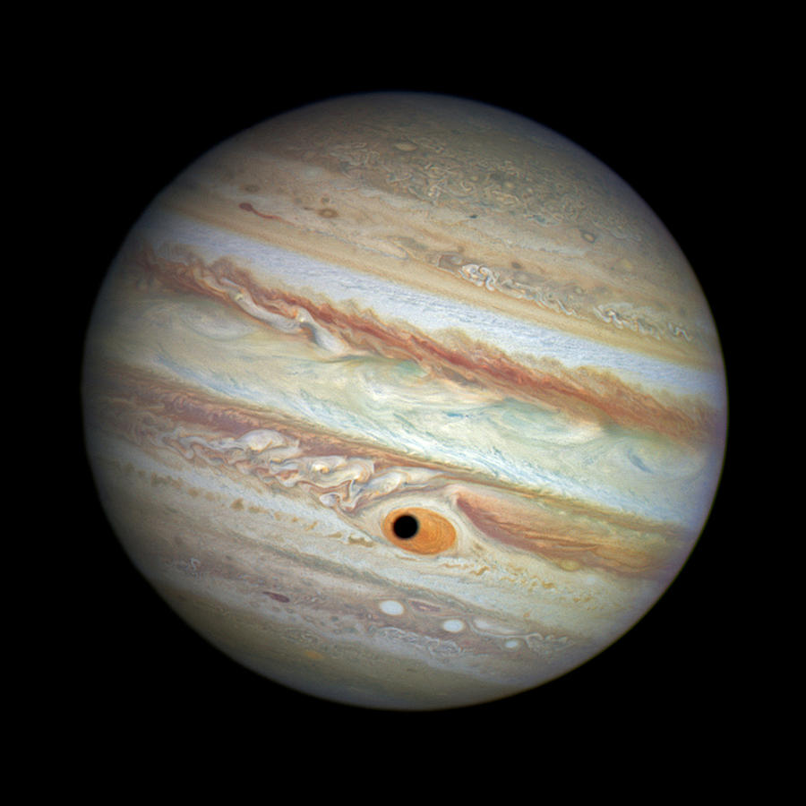 Jupiter With Ganymede In Transit Photograph by Science Source - Pixels