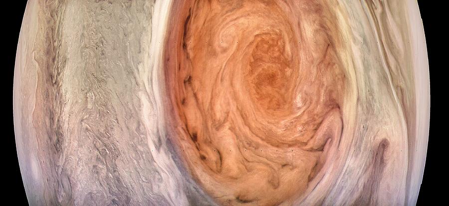 Jupiters Great Red Spot Photograph by Nasa/jpl-caltech/swri/msss/kevin Gill/science Photo Library