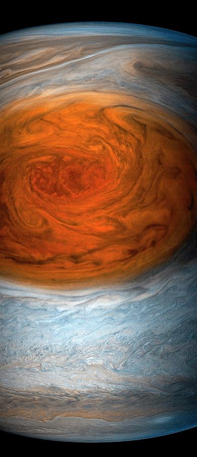 Jupiters Great Red Spot Photograph by Nasa/swri/msss/gerald Eichstdt/sen Doran/science Photo Library