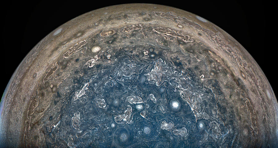 Jupiters South Pole Photograph by Science Source