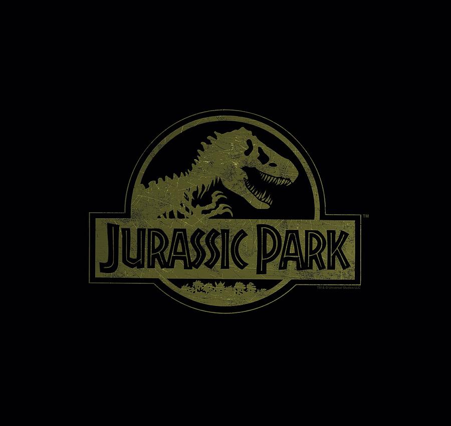 Jurassic Park Digital Art - Jurassic Park - Distressed Logo by Brand A