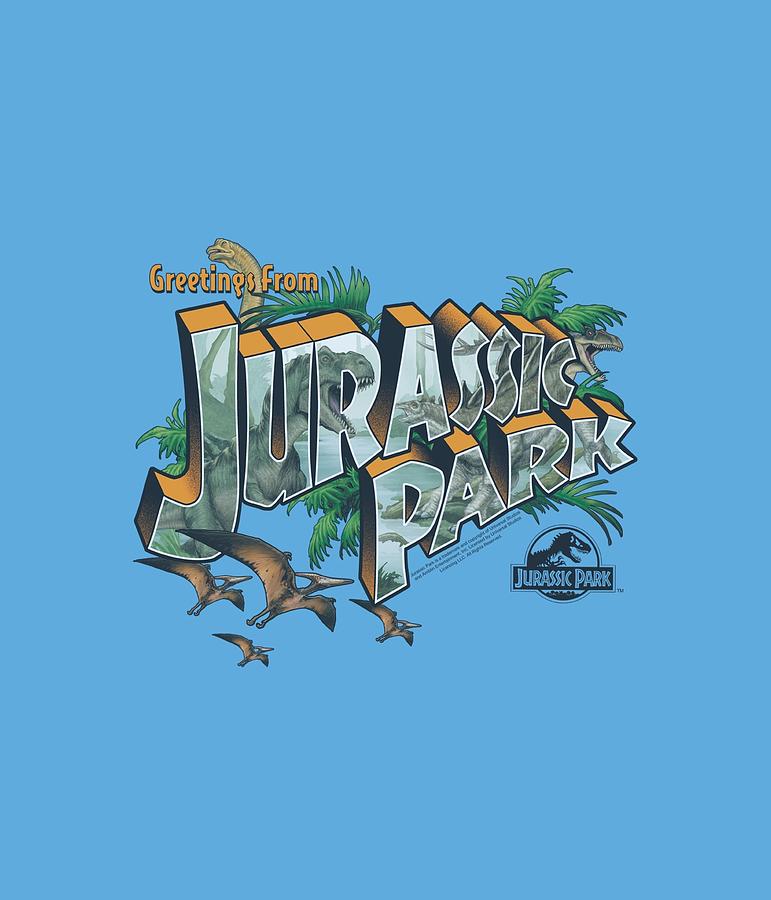 Jurassic Park Digital Art - Jurassic Park - Greetings From Jp by Brand A