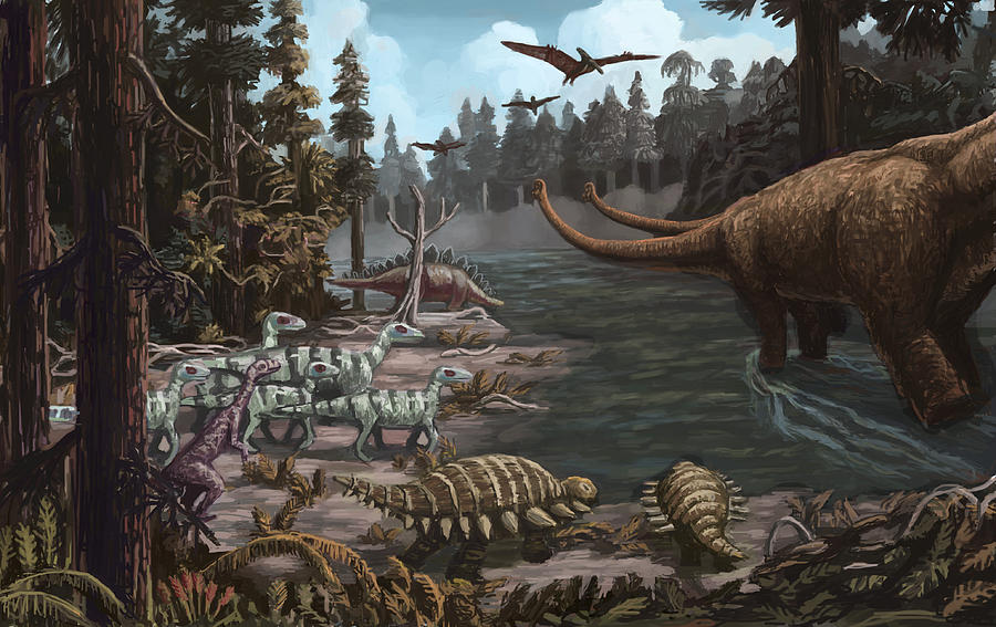 Jurassic Period, Illustration Photograph by Spencer Sutton