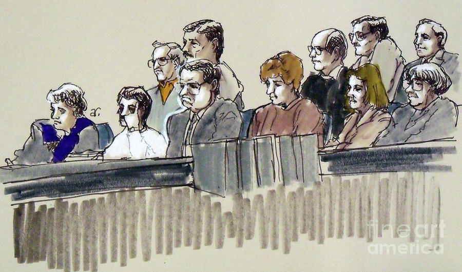 Jury 1 Drawing by Armand Roy