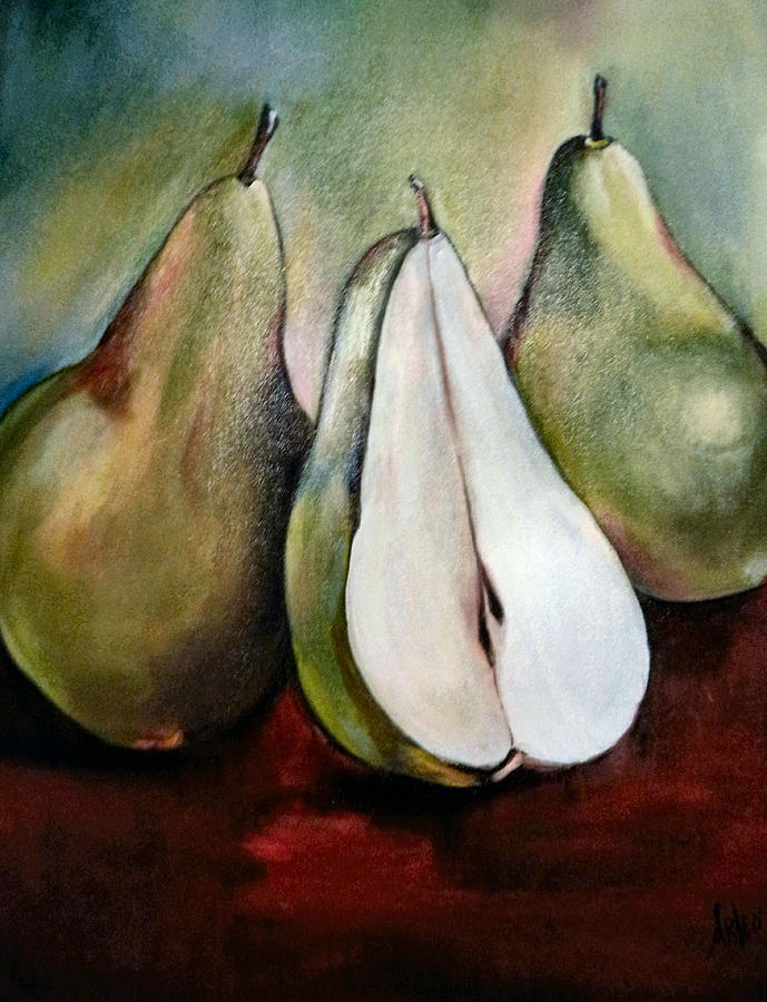 Just Us Pears Painting by Arlen Avernian - Thorensen