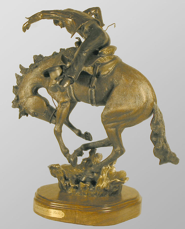 Horse Sculpture - Just a Few More Bucks by Hugh Blanding