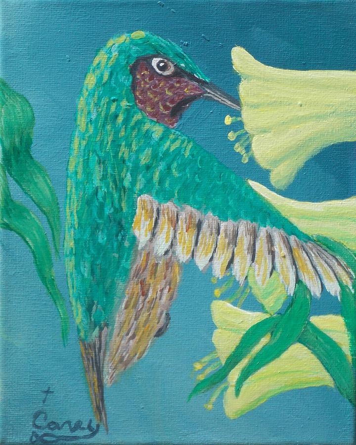 Just A Hummingbird Painting by Carey MacDonald