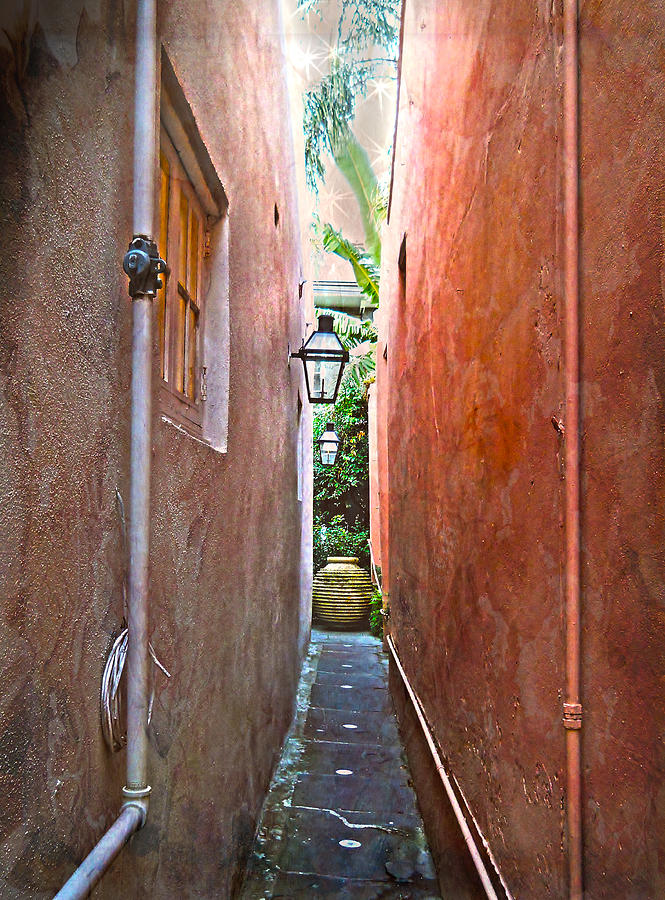 Just a Narrow NOLA Alley Photograph by Judy Hall-Folde