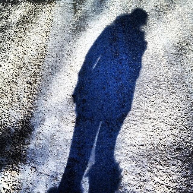 Selfie Photograph - Just A Shadow Of My #selfie  Its Been by Angela Josephine